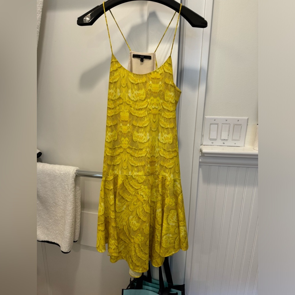 Tibi mini yellow dress!